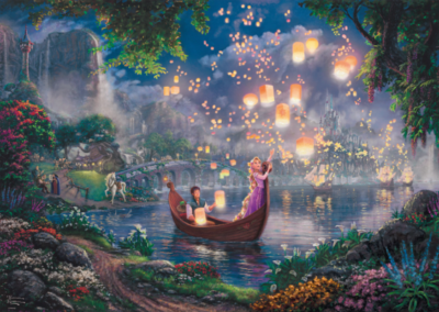 Puzzle 1000 pezzi - Raperonzolo, Disney di Thomas Kinkade