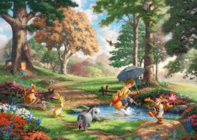 Puzzle 1000 pezzi - Winnie the Pooh, Disney di Thomas Kinkade
