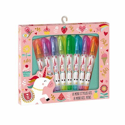 8 mini penne gel - unicorni