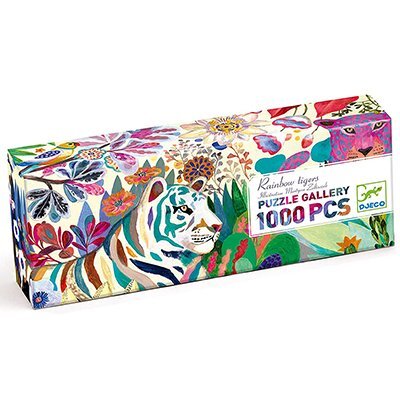 Puzzle 1000 pz - Tigri arcobaleno